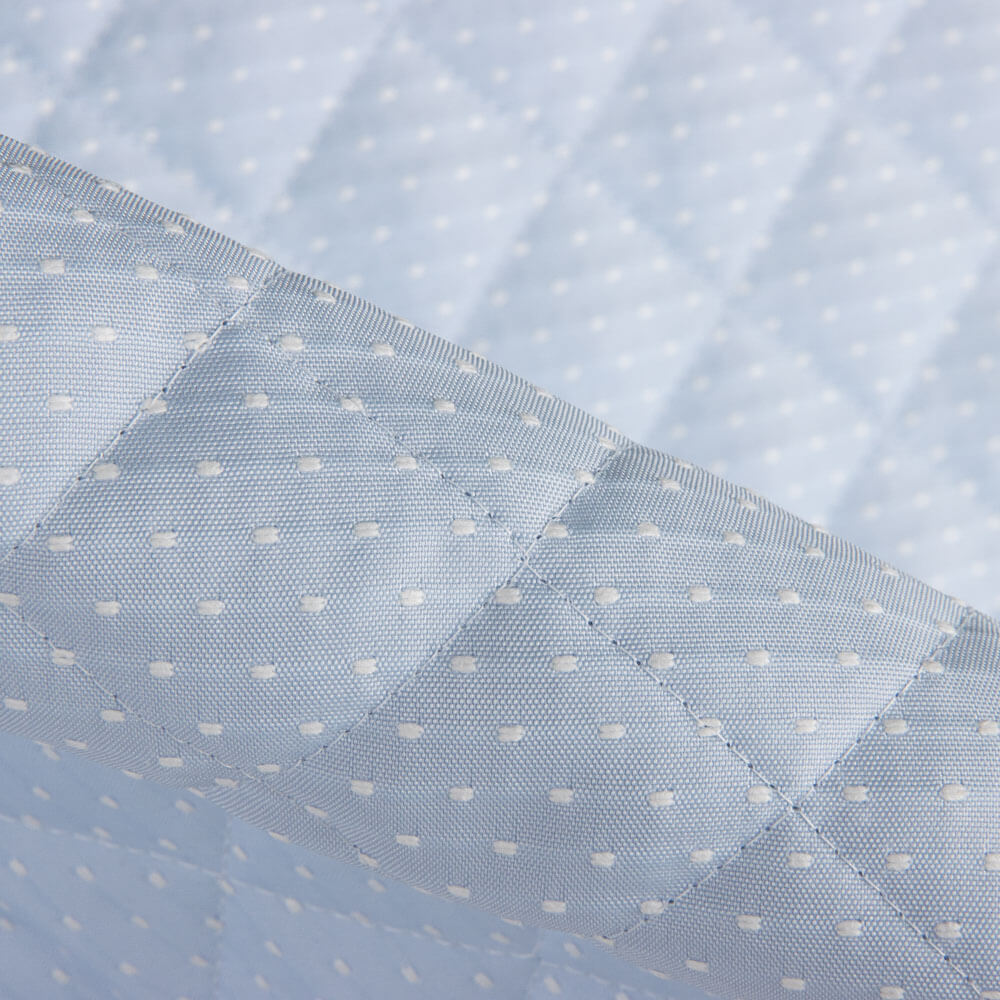 Acolchado Infantil Jacquard Plumeti Cielo - Ribes y Casals