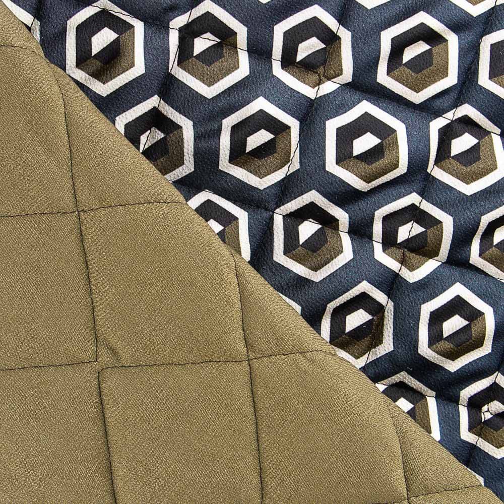 Acolchado Reversible Verde Caza - Ribes y Casals