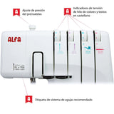 Remalladora Alfa Style Plus 8708 Overlock - Ribes y Casals