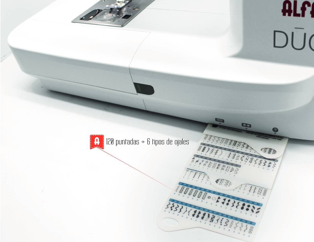 Alfa Dúo Máquina de coser y bordar con WiFi - Ribes y Casals