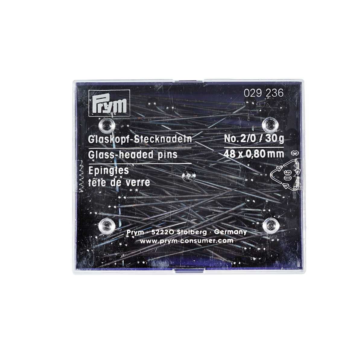 Alfileres Negros Prym 29236 Caja 30gr. - Ribes y Casals