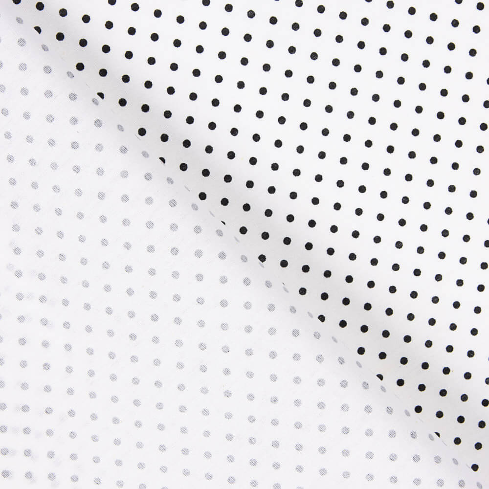 Popelín Algodón Lunarcitos Crudo - Ribes y Casals