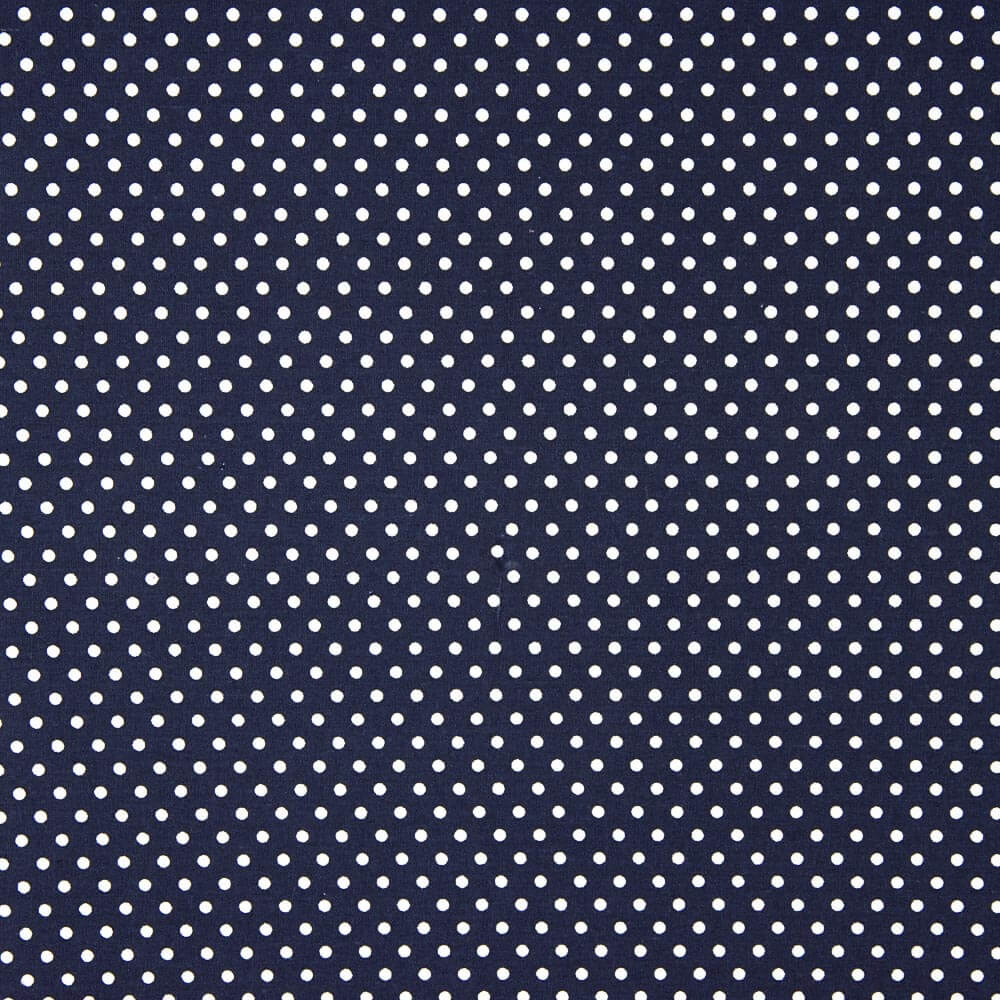 Popelín Algodón Lunarcitos Marino - Ribes y Casals