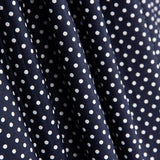 Popelín Algodón Lunarcitos Marino - Ribes y Casals
