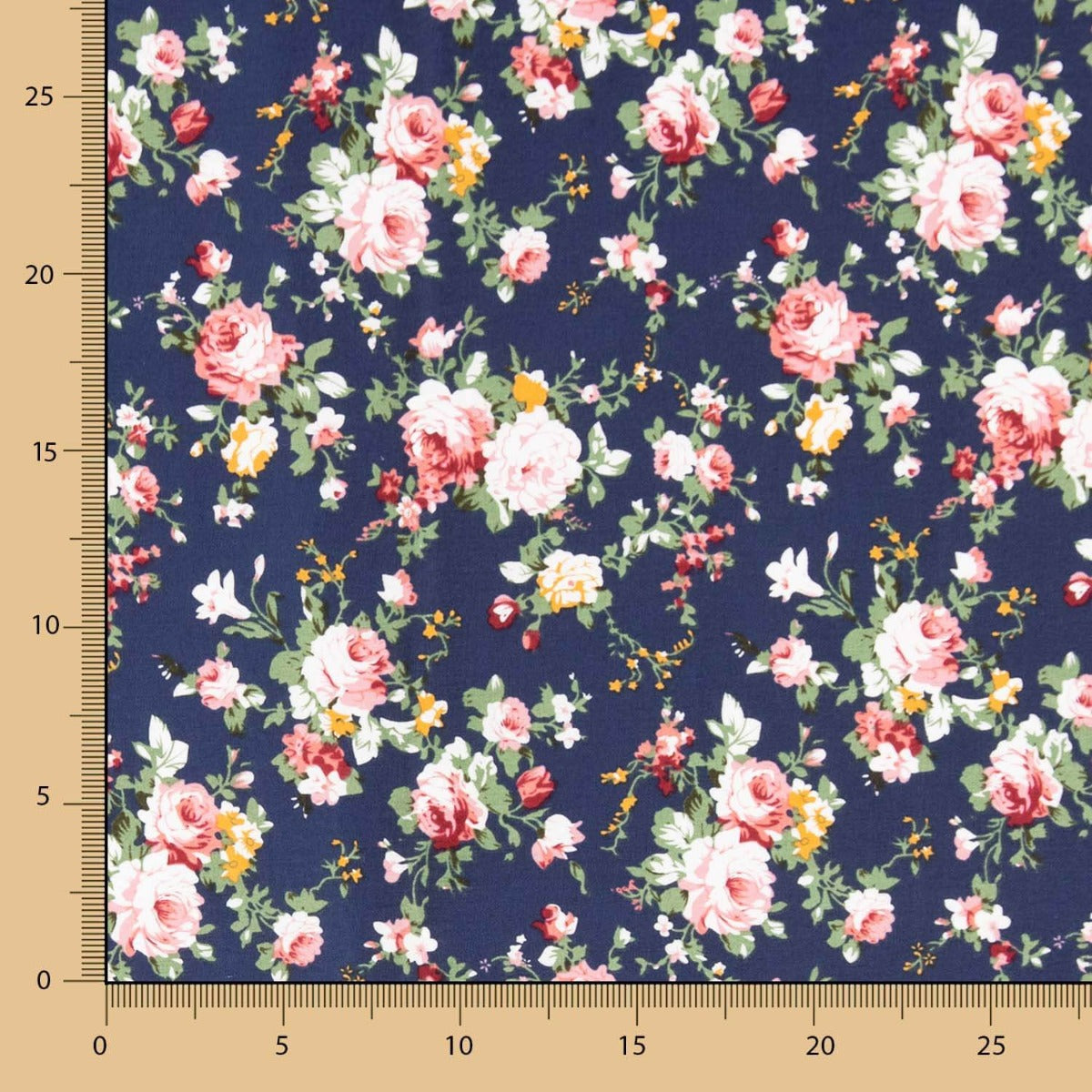 Popelín Algodón Mini Cretona Clásica Marino - Ribes y Casals