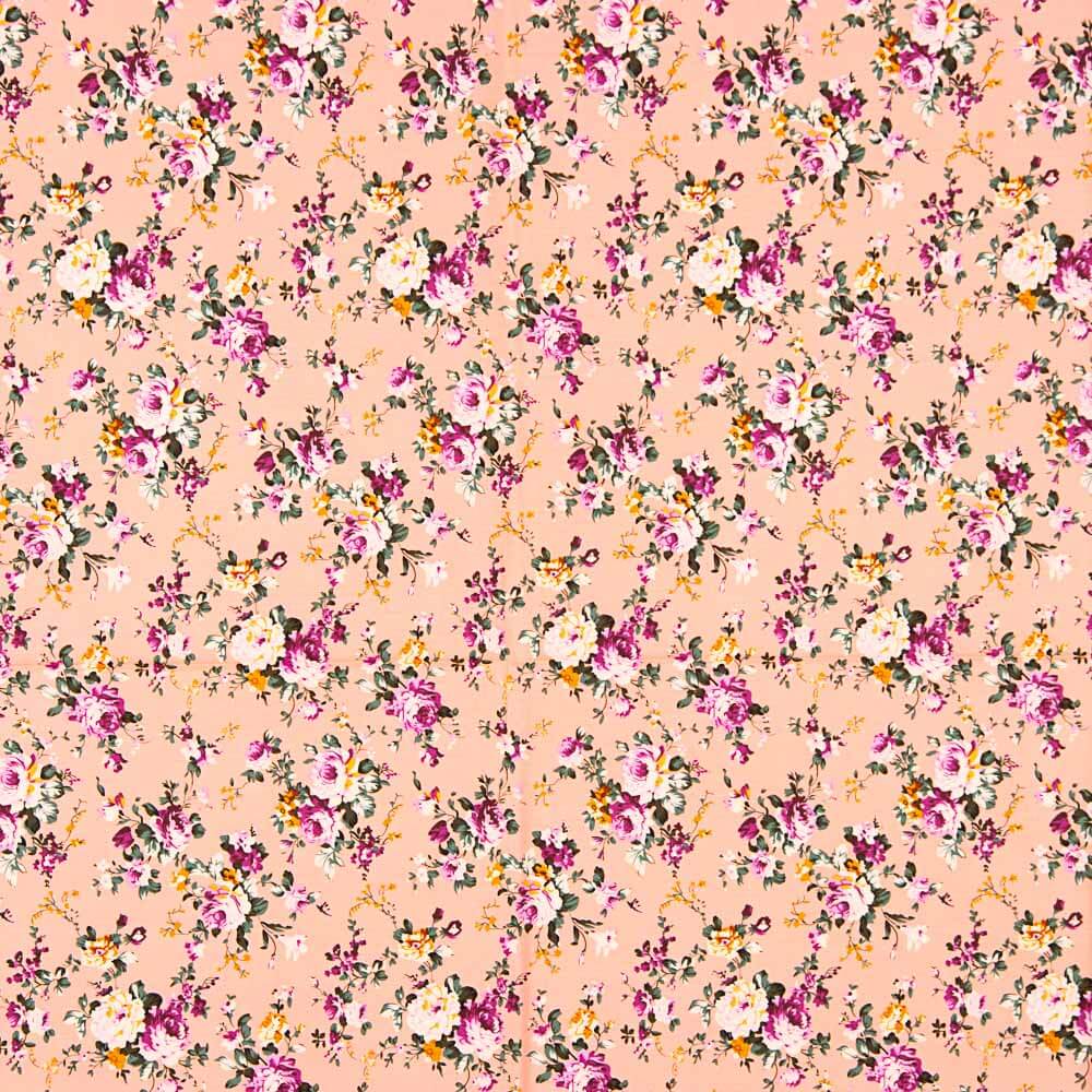 Popelín Algodón Mini Cretona Clásica Rosa - Ribes y Casals