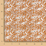 Popelín Algodón Flores Teja - Ribes y Casals