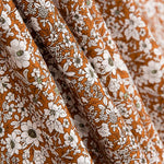 Popelín Algodón Flores Teja - Ribes y Casals