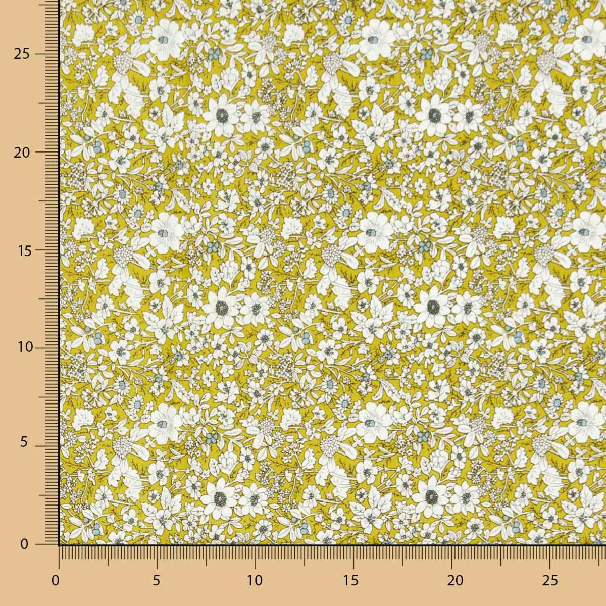 Popelín Algodón Flores Aceite - Ribes y Casals