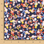 Popelín Algodón Limonero Marino - Ribes y Casals