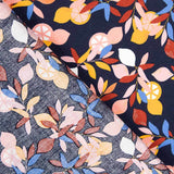 Popelín Algodón Limonero Marino - Ribes y Casals