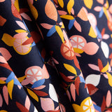 Popelín Algodón Limonero Marino - Ribes y Casals