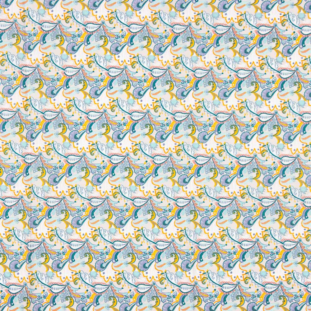 Popelín Algodón Cachemire Gris Perla - Ribes y Casals