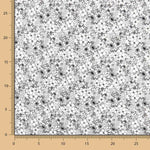 Popelín Algodón Flores Blanco - Ribes y Casals