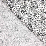 Popelín Algodón Flores Blanco - Ribes y Casals