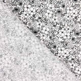 Popelín Algodón Flores Blanco - Ribes y Casals