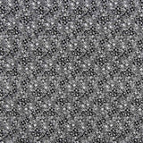 Popelín Algodón Flores Negro - Ribes y Casals