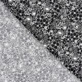 Popelín Algodón Flores Negro - Ribes y Casals