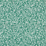 Algodón Antibacteriano Flores Verde - Ribes y Casals