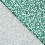 Algodón Antibacteriano Flores Verde - Ribes y Casals