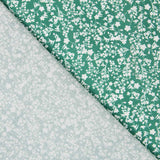 Algodón Antibacteriano Flores Verde - Ribes y Casals