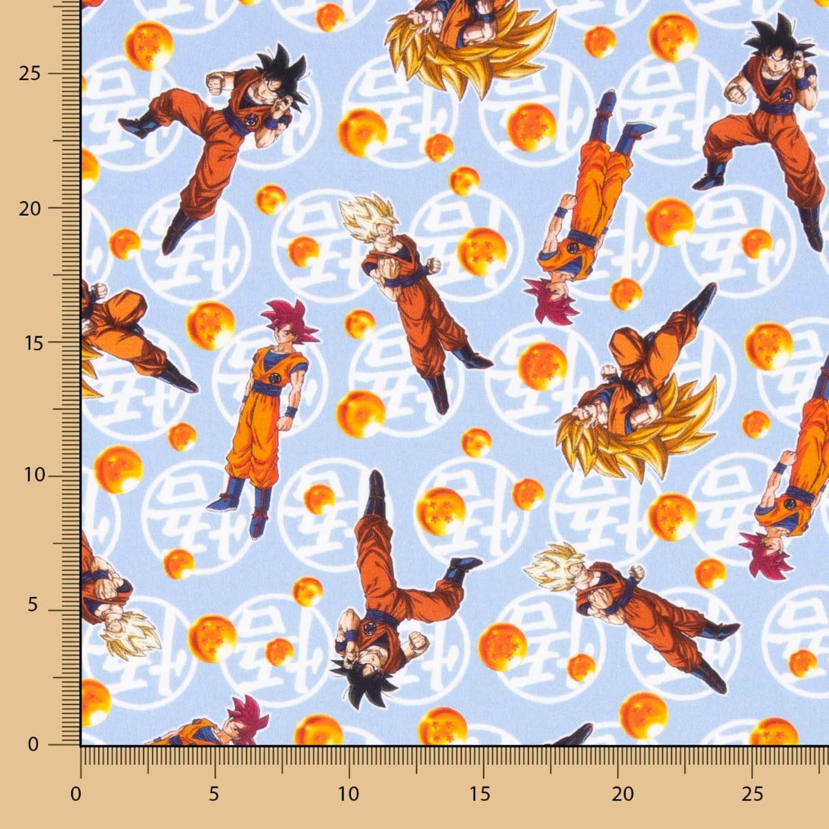 Algodón Dragon Ball Azul - Ribes y Casals