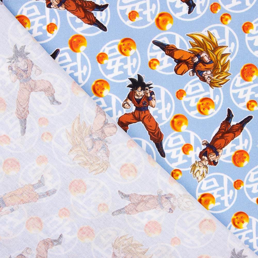 Algodón Dragon Ball Azul - Ribes y Casals