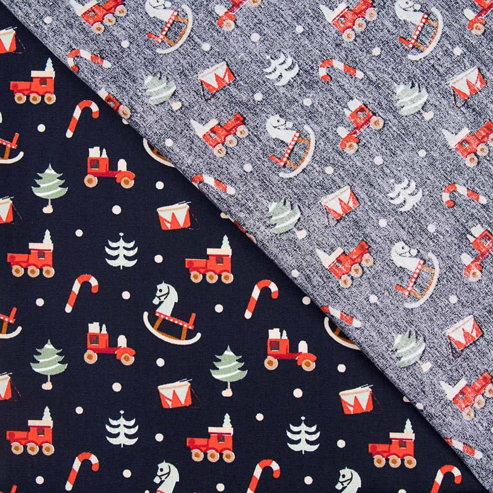 Algodón Balancín Navidad Marino - Ribes y Casals