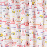 Algodón Bob Esponja Rayas Rosa - Ribes y Casals