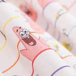 Algodón Bob Esponja Rayas Rosa - Ribes y Casals