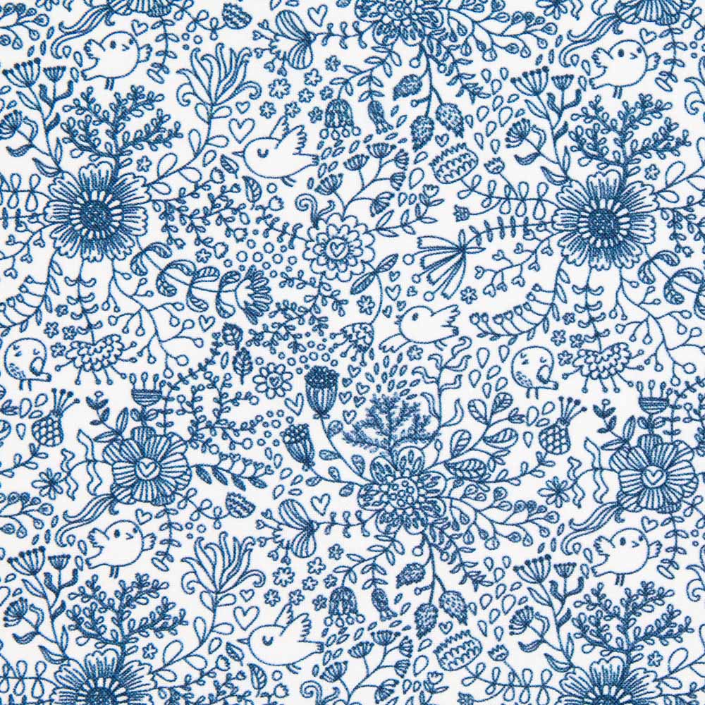 Algodón Bosque Mágico Marino - Ribes y Casals