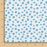 Algodón Bouquet Azul Claro - Ribes y Casals