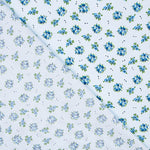 Algodón Bouquet Azul Claro - Ribes y Casals