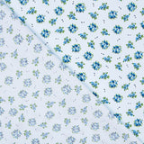 Algodón Bouquet Azul Claro - Ribes y Casals