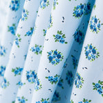 Algodón Bouquet Azul Claro - Ribes y Casals