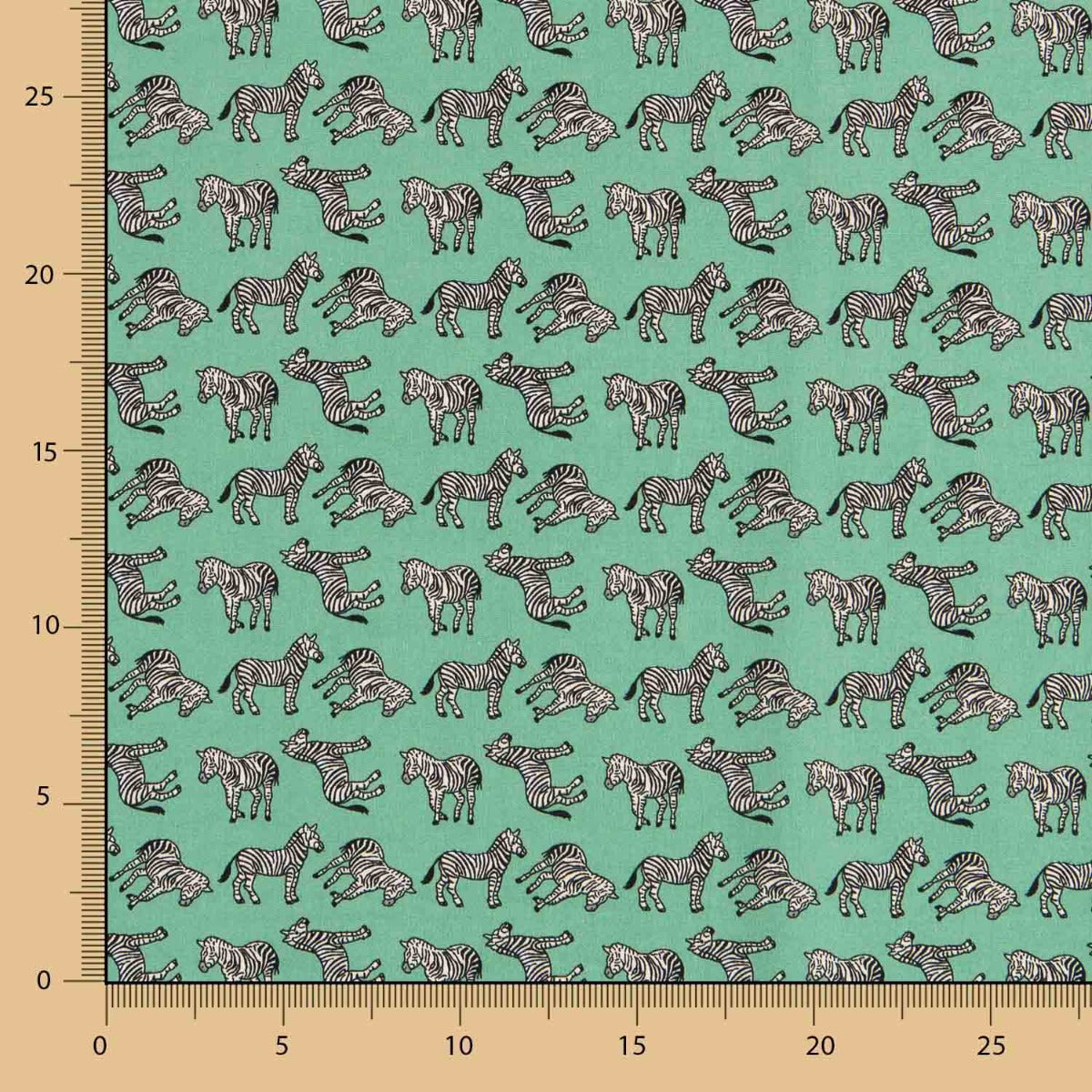 Algodón Cebras Verde - Ribes y Casals