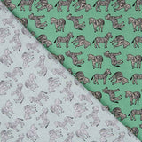 Algodón Cebras Verde - Ribes y Casals