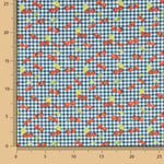 Patchwork Algodón Cereza Vichy Oscuro - Ribes y Casals