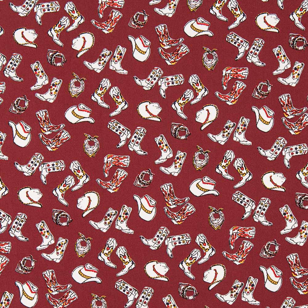 Algodón Cowboy Granate - Ribes y Casals