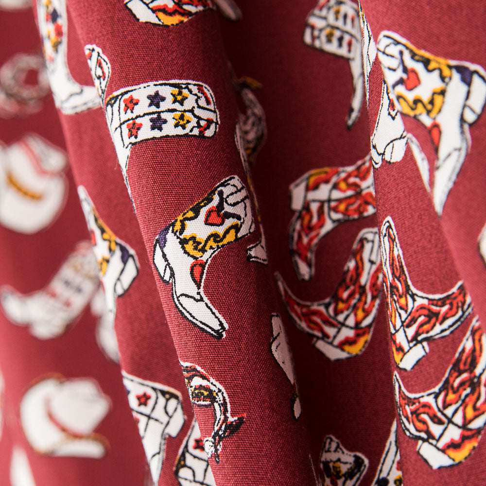 Algodón Cowboy Granate - Ribes y Casals