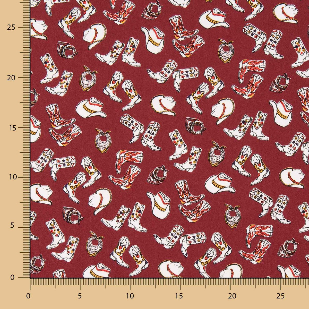 Algodón Cowboy Granate - Ribes y Casals