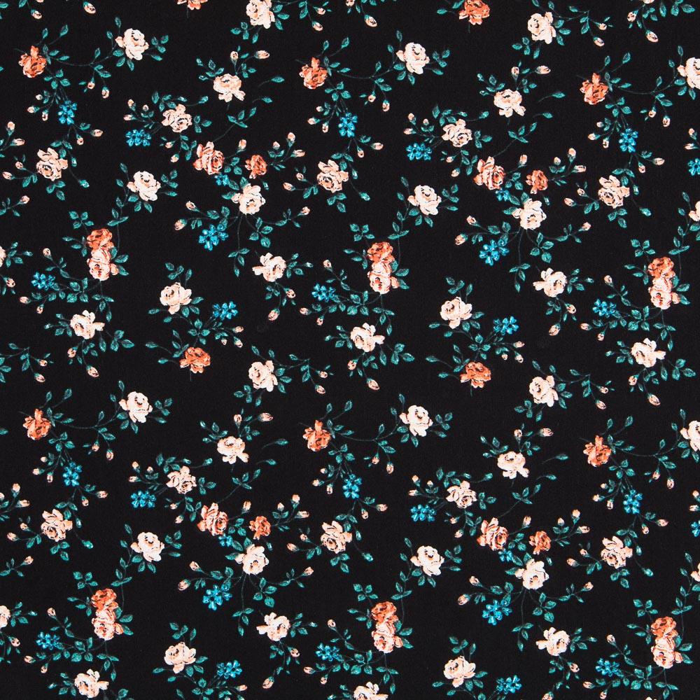 Algodón Cretona Mini Negro - Ribes y Casals