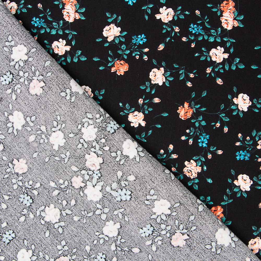 Algodón Cretona Mini Negro - Ribes y Casals