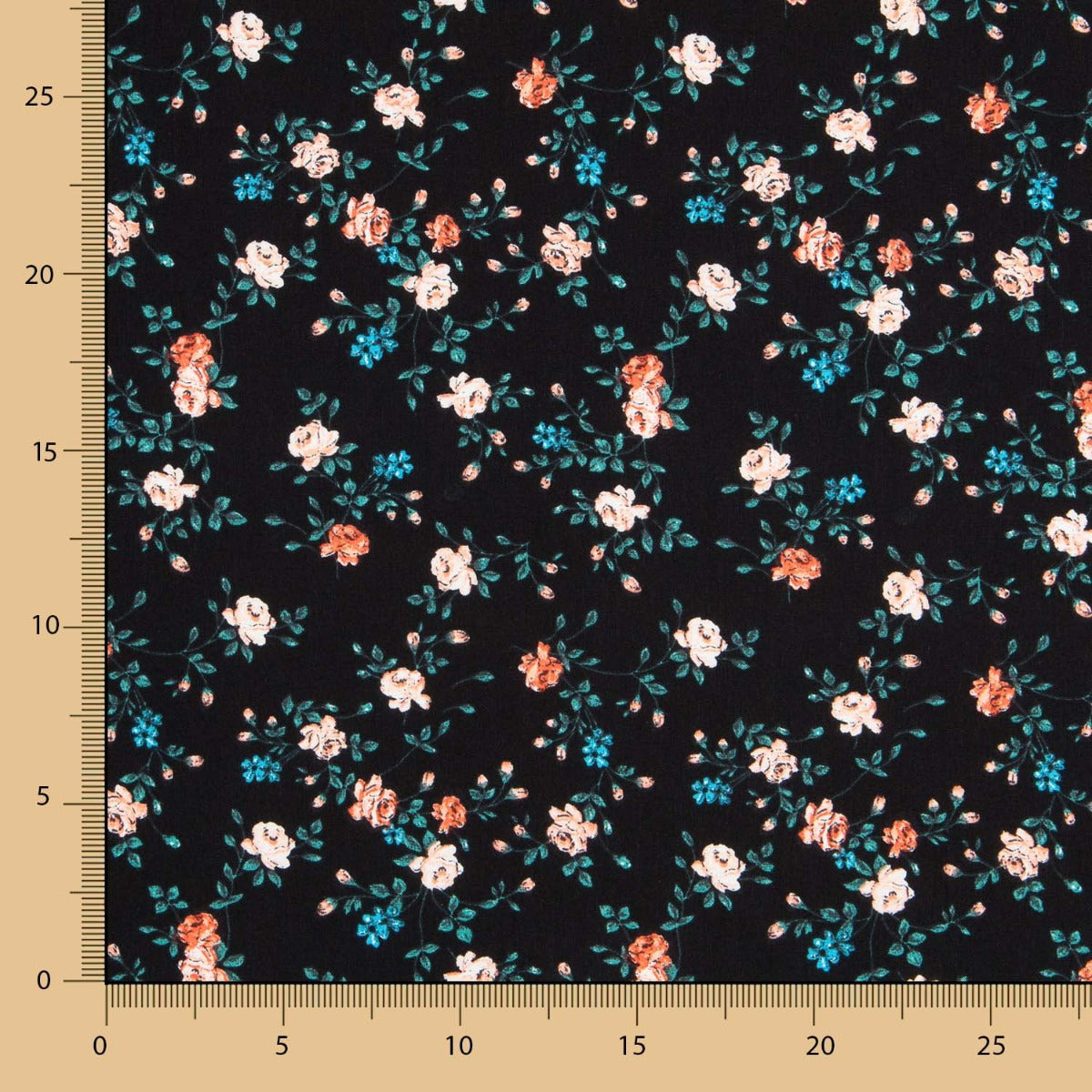 Algodón Cretona Mini Negro - Ribes y Casals