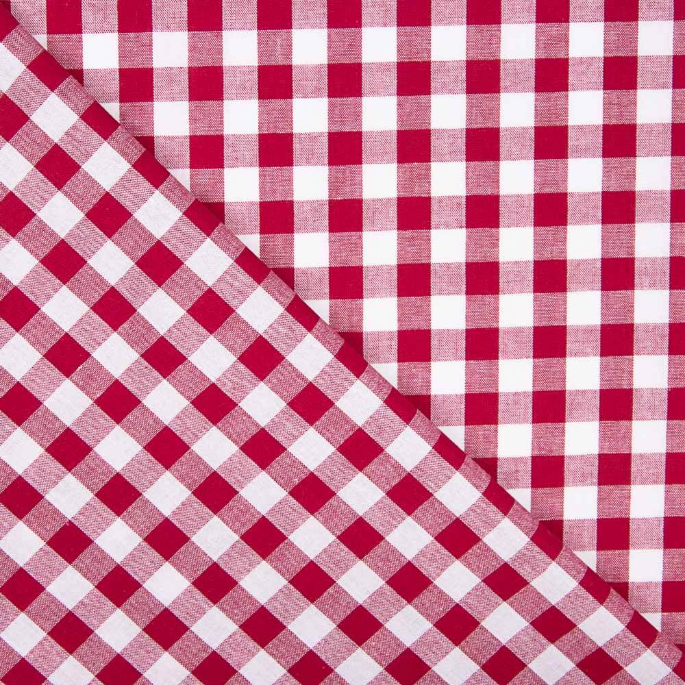 Algodón Cuadro Vichy Rojo - Ribes y Casals
