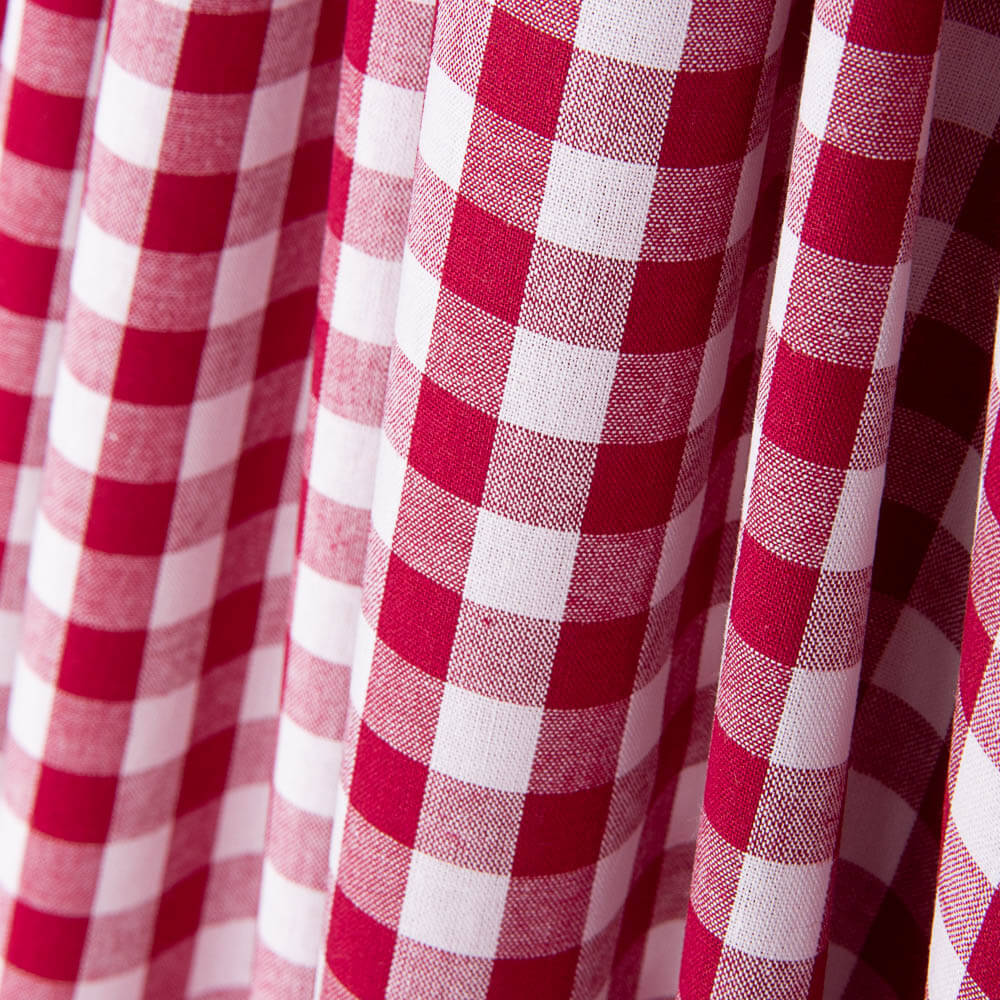 Algodón Cuadro Vichy Rojo - Ribes y Casals