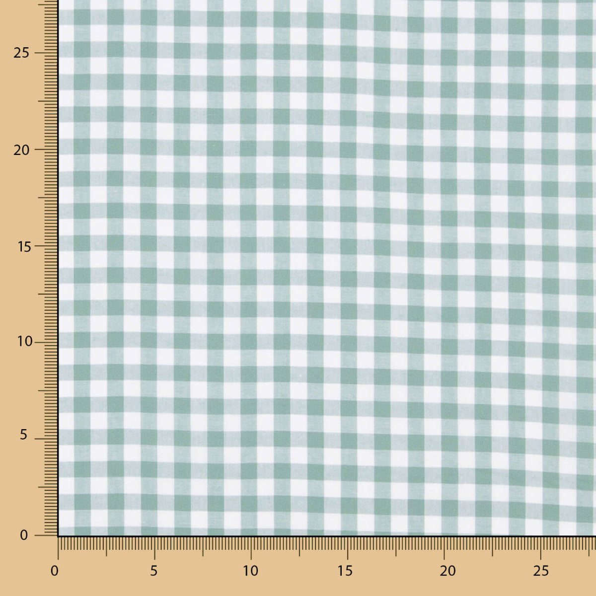 Algodón Cuadro Vichy Verde Salvia - Ribes y Casals