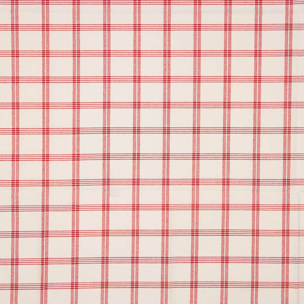 Algodón Rústico Cuadro Ventana Rojo - Ribes y Casals