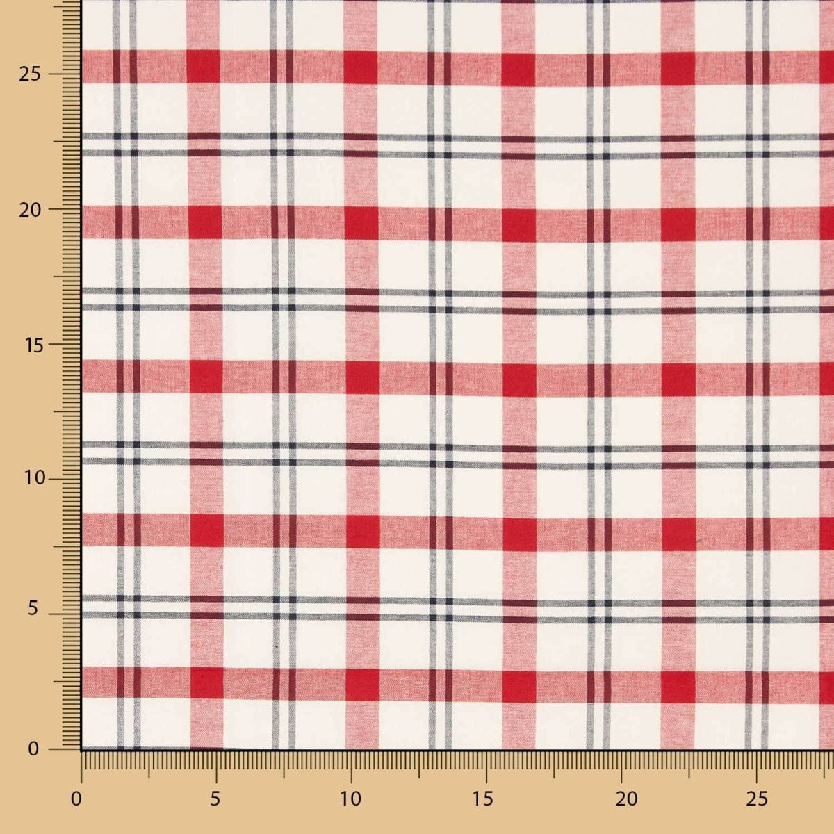 Algodón Rústico Bicolor Rojo - Ribes y Casals