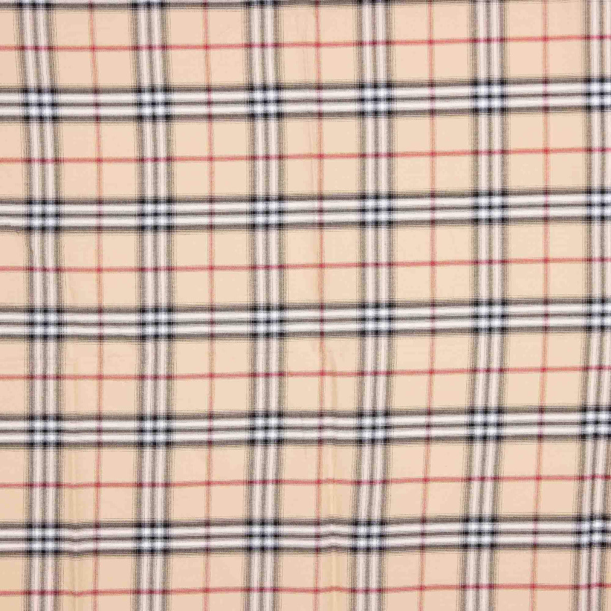 Algodón Cuadro Maxi Beige - Ribes y Casals